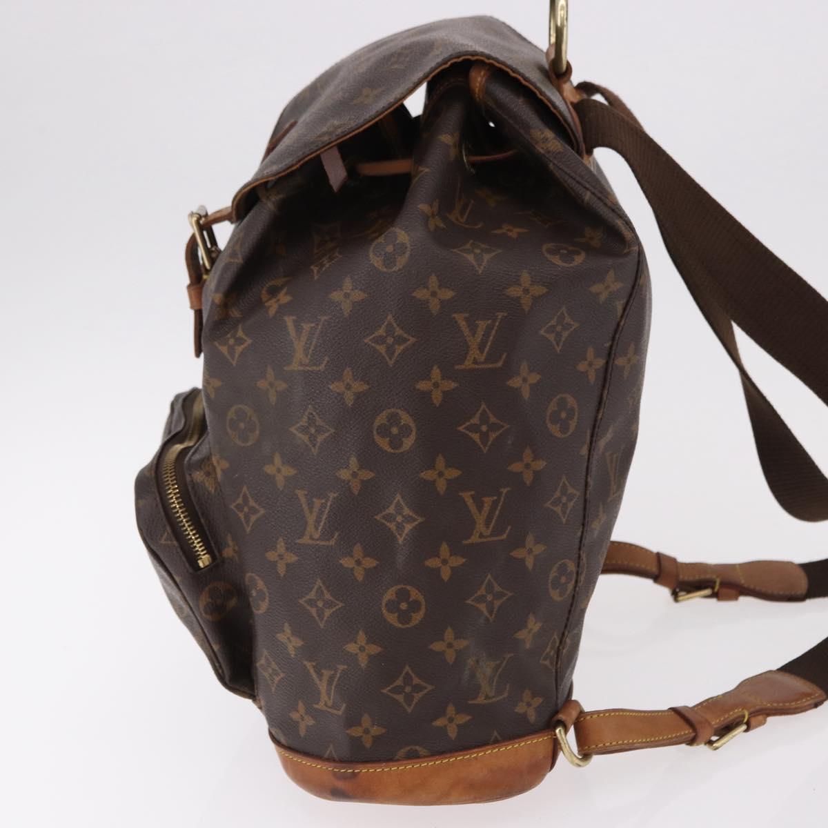 LOUIS VUITTON Monogram Montsouris GM Backpack M51135 LV Auth 191528