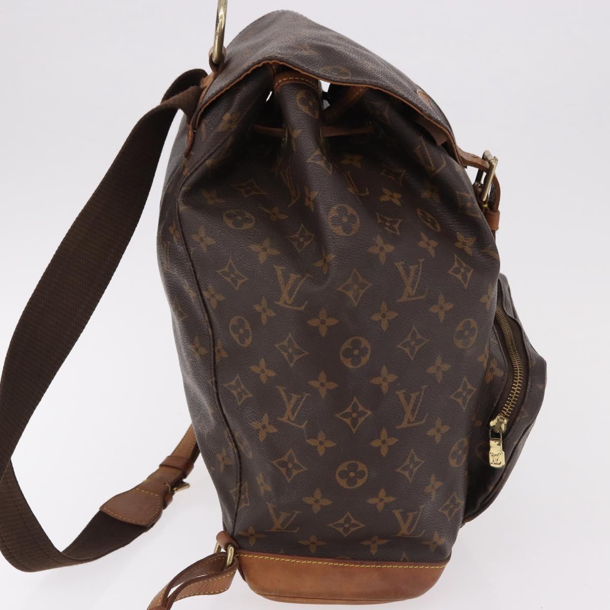 LOUIS VUITTON Monogram Montsouris GM Backpack M51135 LV Auth 191528