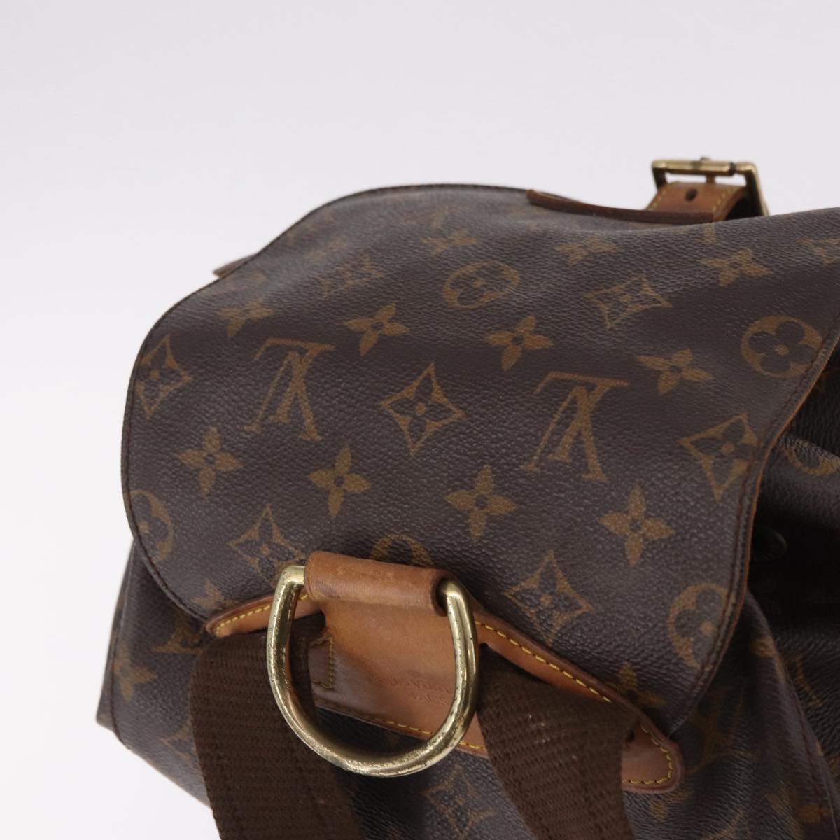 LOUIS VUITTON Monogram Montsouris GM Backpack M51135 LV Auth 191528