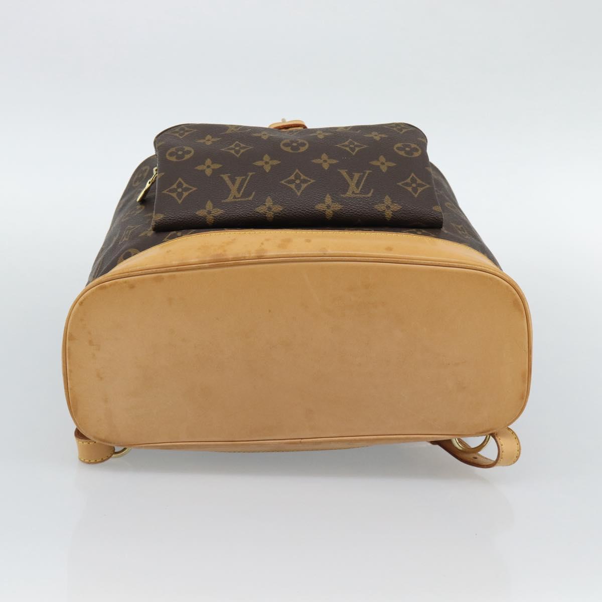 LOUIS VUITTON Monogram Montsouris GM Backpack M51135 LV Auth 191532