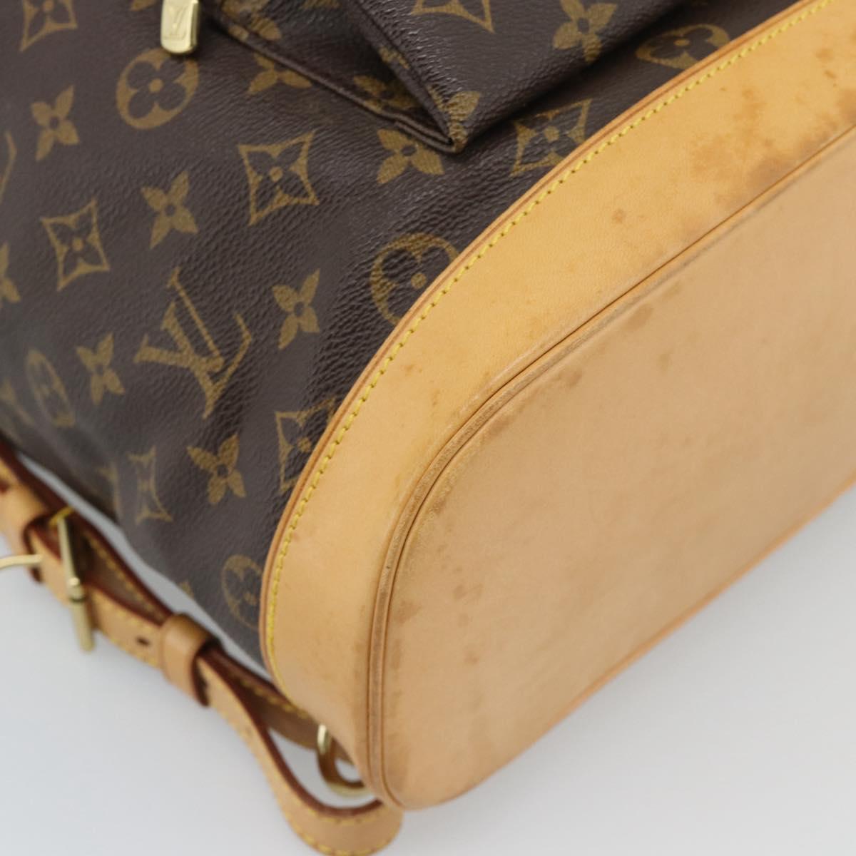 LOUIS VUITTON Monogram Montsouris GM Backpack M51135 LV Auth 191532