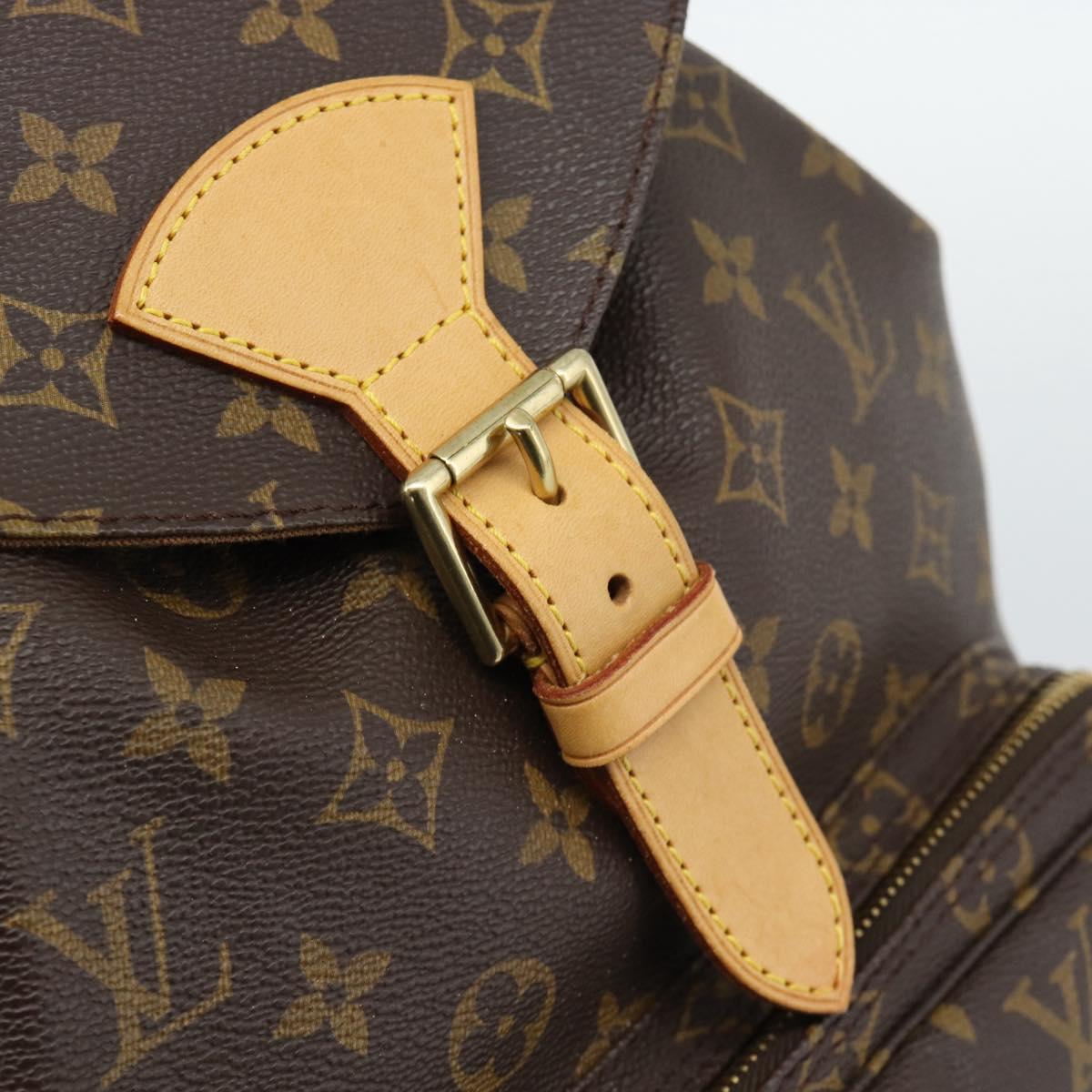LOUIS VUITTON Monogram Montsouris GM Backpack M51135 LV Auth 191532