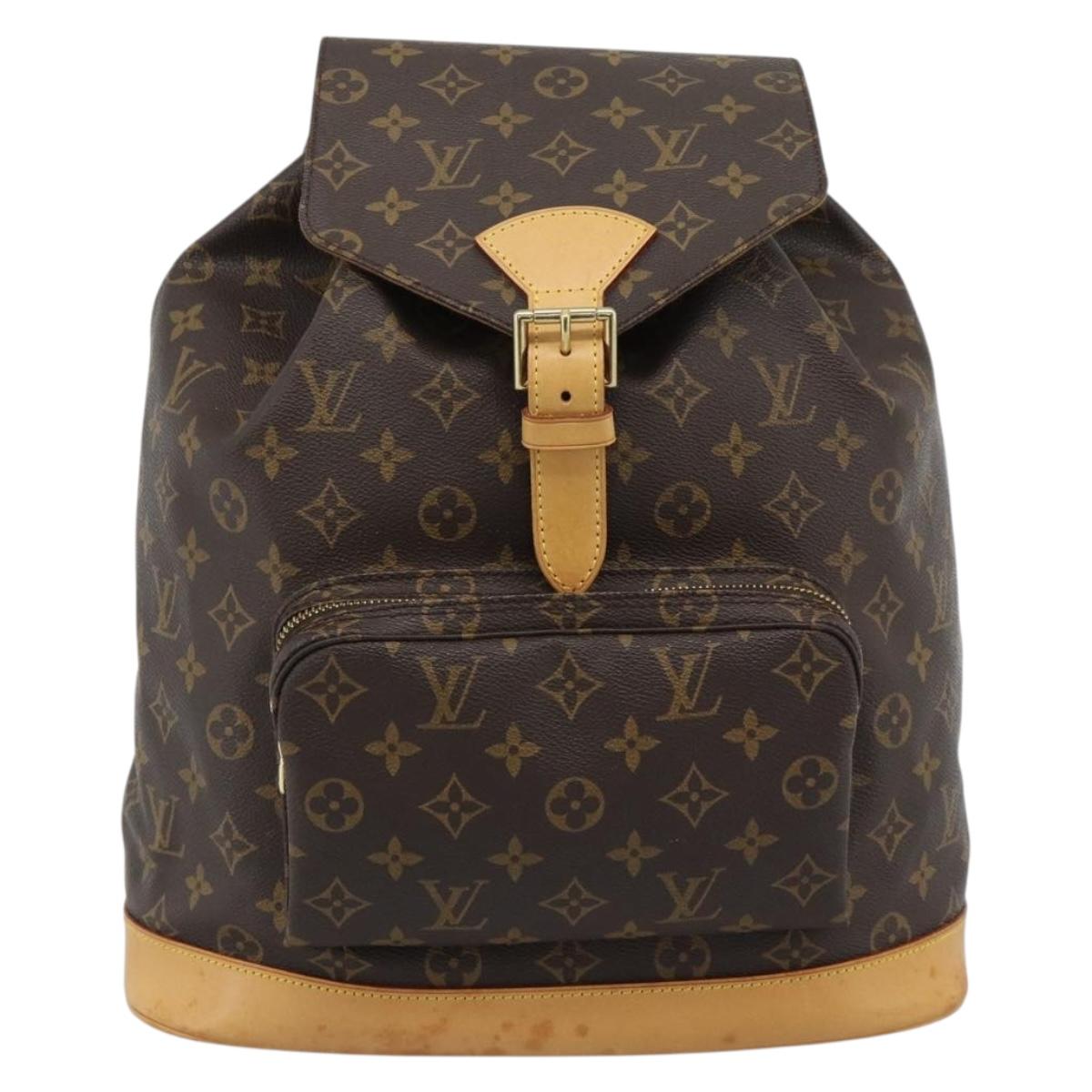 LOUIS VUITTON Monogram Montsouris GM Backpack M51135 LV Auth 191532