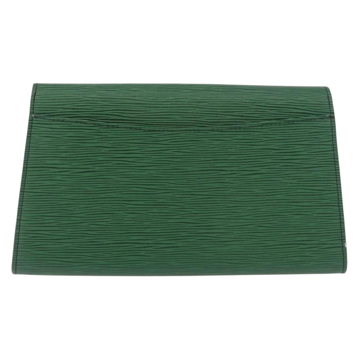 LOUIS VUITTON Epi Art Deco Clutch Bag Green M52634 LV Auth 191535