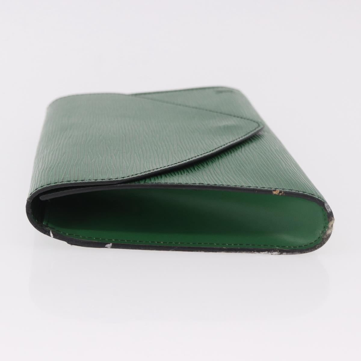 LOUIS VUITTON Epi Art Deco Clutch Bag Green M52634 LV Auth 191535