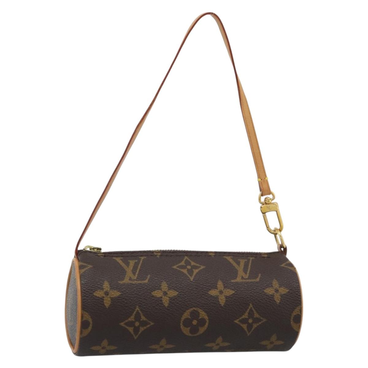 LOUIS VUITTON Monogram Papillon Pouch LV Auth 191536