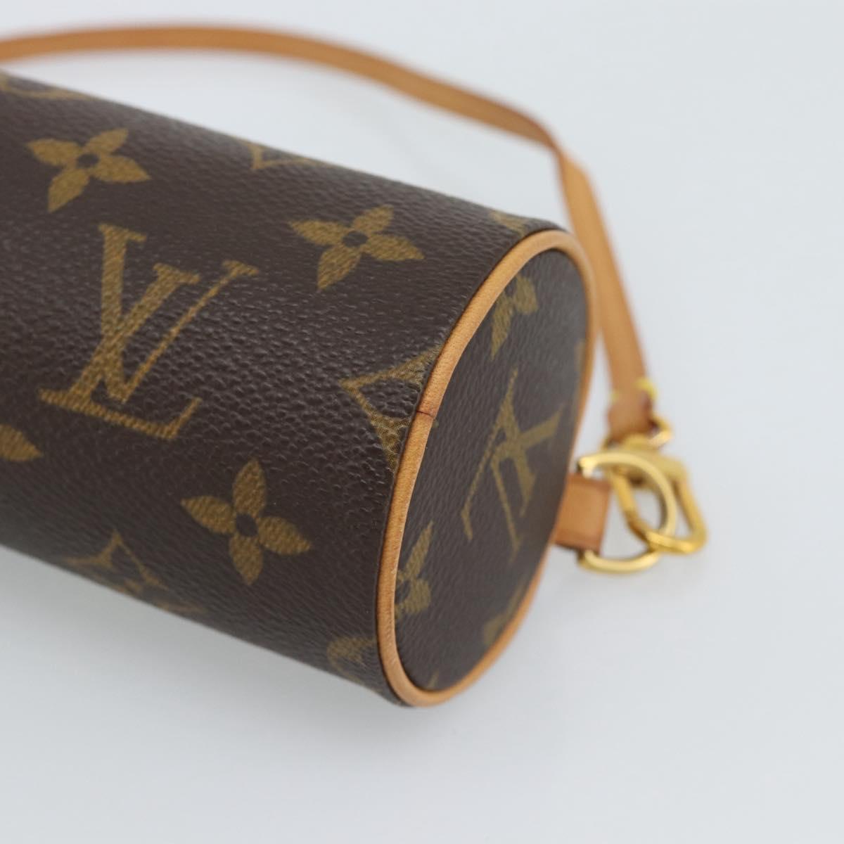 LOUIS VUITTON Monogram Papillon Pouch LV Auth 191536