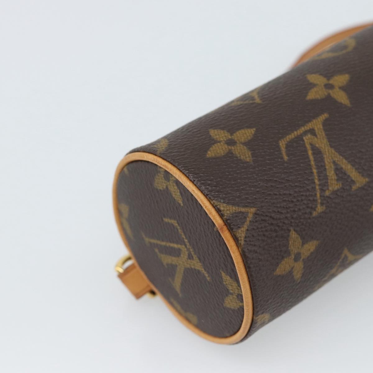LOUIS VUITTON Monogram Papillon Pouch LV Auth 191536