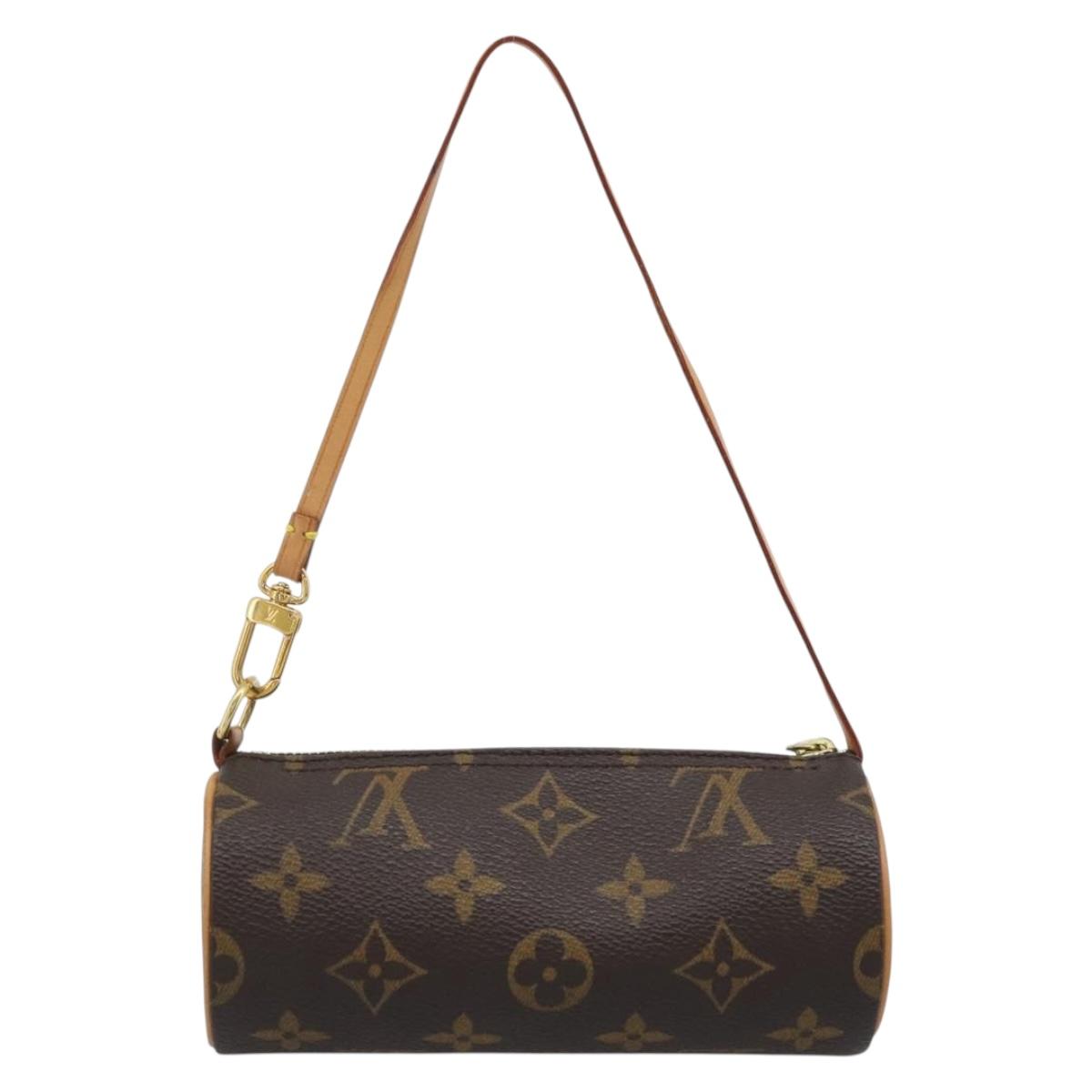 LOUIS VUITTON Monogram Papillon Pouch LV Auth 191536