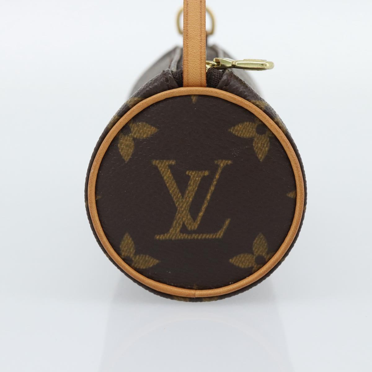 LOUIS VUITTON Monogram Papillon Pouch LV Auth 191536