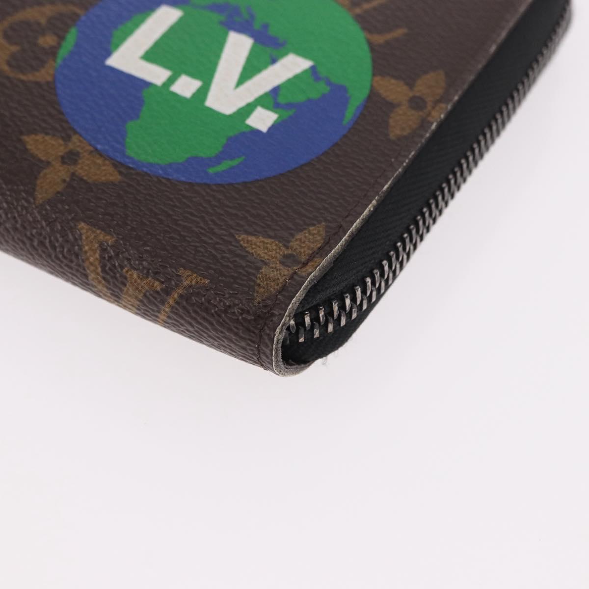 LOUIS VUITTON Monogram Logo Story Zippy Organizer Wallet M67826 LV Auth 191538M
