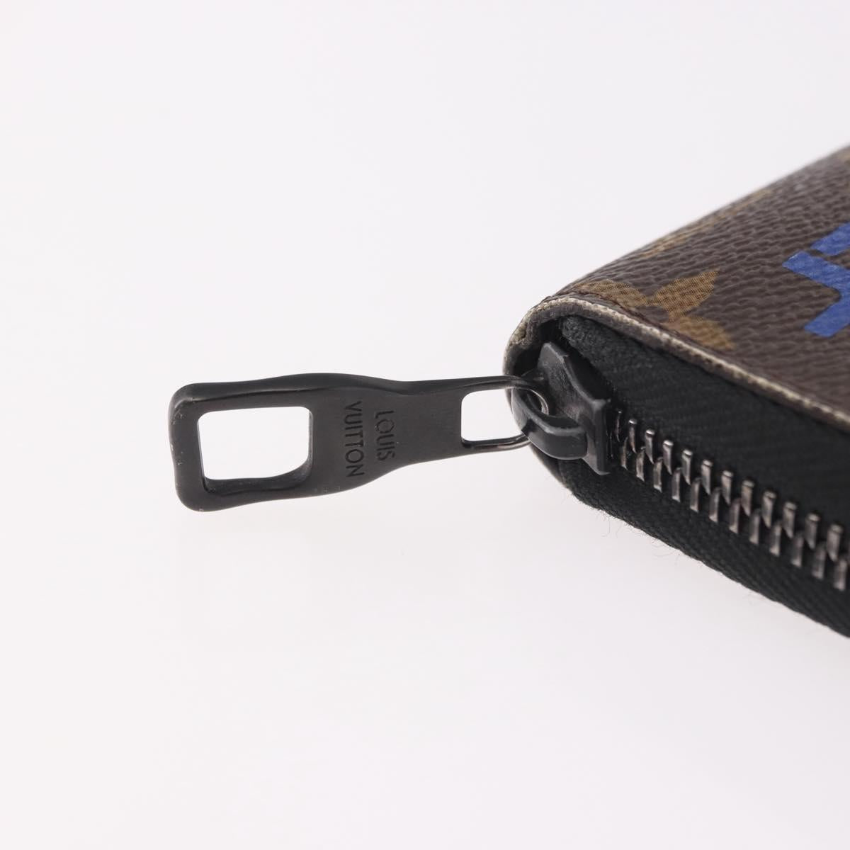 LOUIS VUITTON Monogram Logo Story Zippy Organizer Wallet M67826 LV Auth 191538M