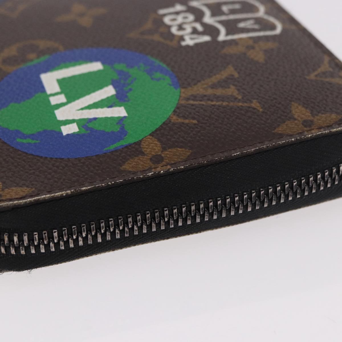 LOUIS VUITTON Monogram Logo Story Zippy Organizer Wallet M67826 LV Auth 191538M