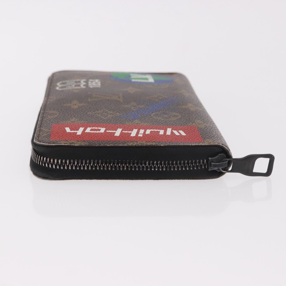 LOUIS VUITTON Monogram Logo Story Zippy Organizer Wallet M67826 LV Auth 191538M