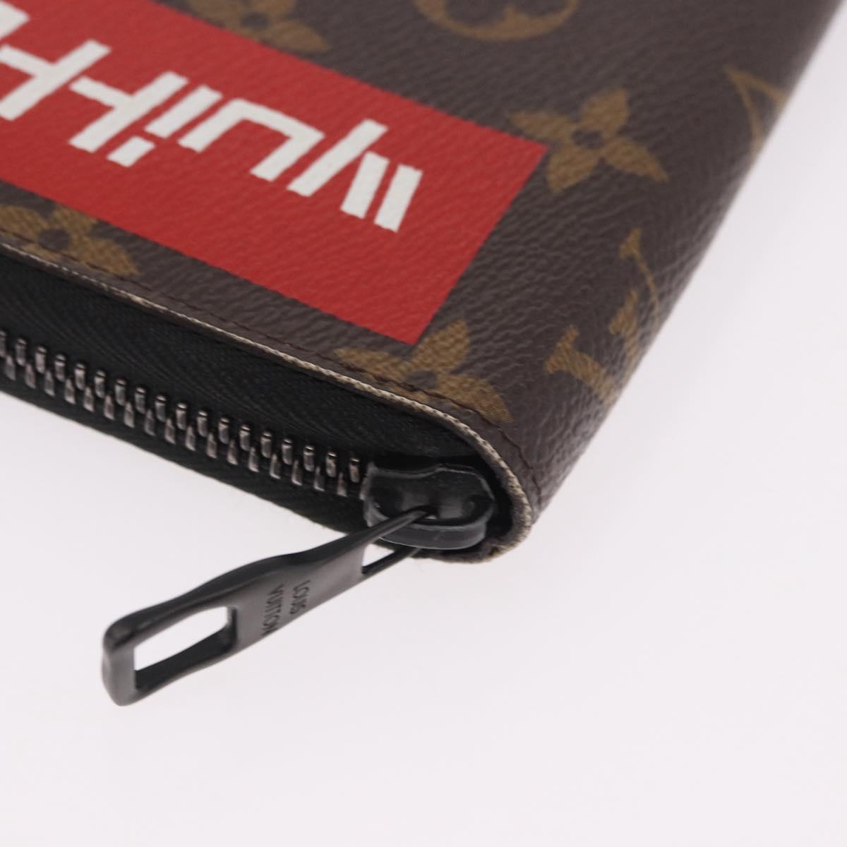 LOUIS VUITTON Monogram Logo Story Zippy Organizer Wallet M67826 LV Auth 191538M