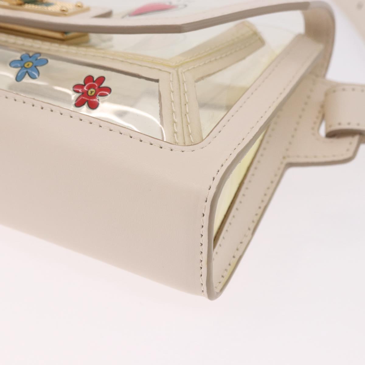 BALLY Waist Bag Vinyl Clear Gold Auth 191554A