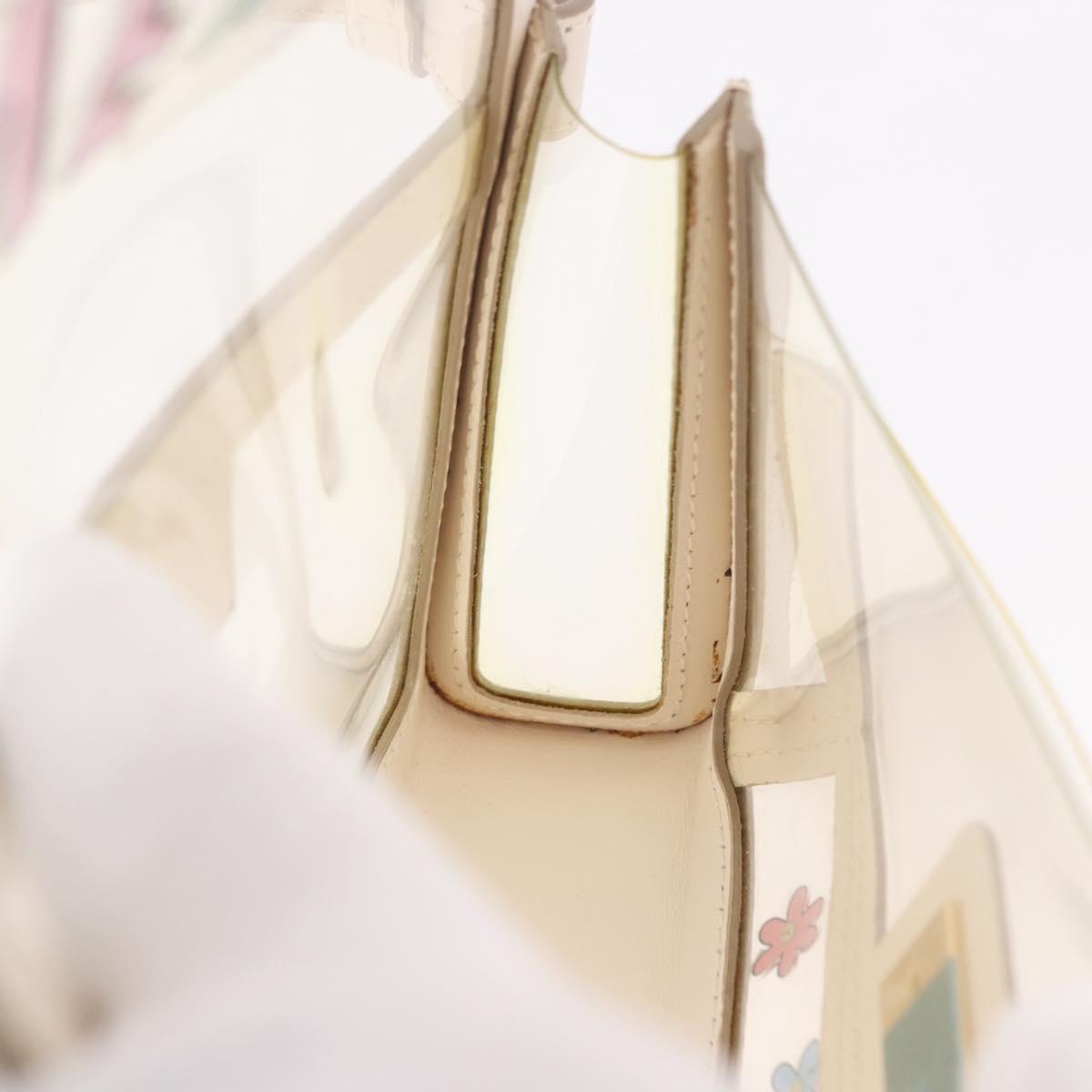 BALLY Waist Bag Vinyl Clear Gold Auth 191554A