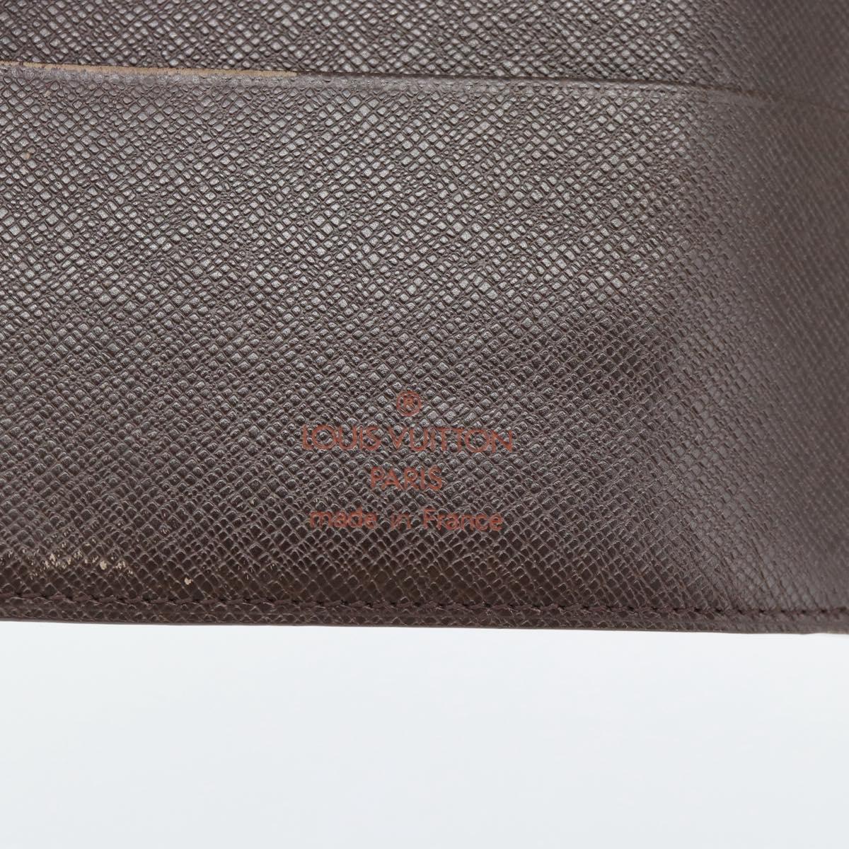 LOUIS VUITTON Damier Ebene Agenda MM Day Planner Cover R20240 LV Auth 191555