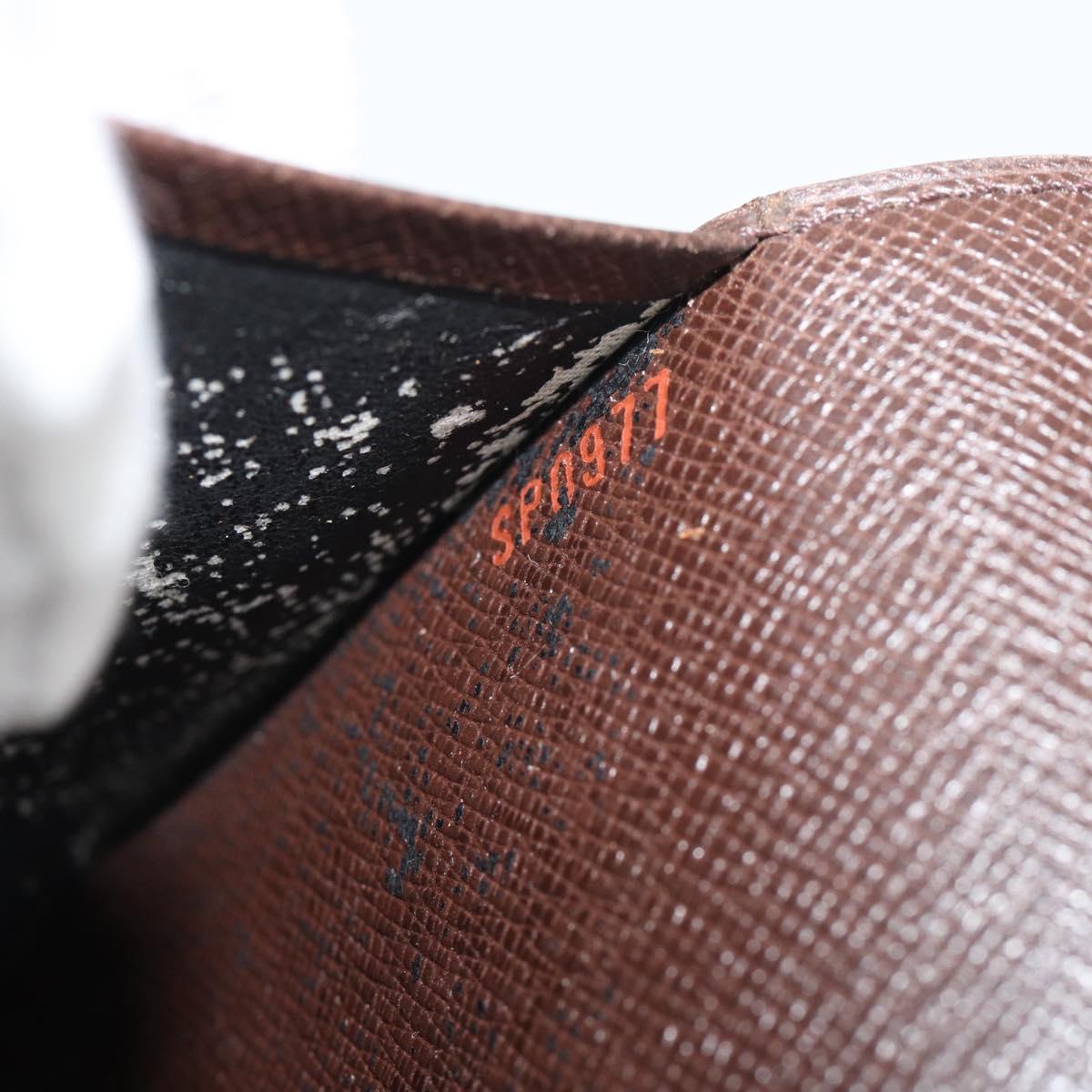 LOUIS VUITTON Damier Ebene Agenda MM Day Planner Cover R20240 LV Auth 191555