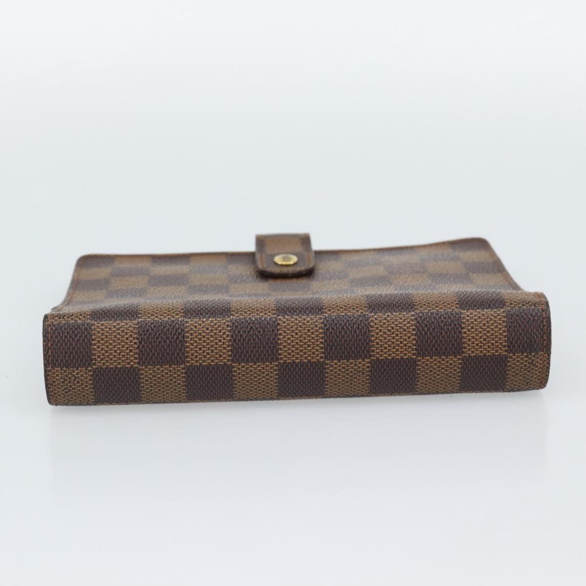 LOUIS VUITTON Damier Ebene Agenda MM Day Planner Cover R20240 LV Auth 191555
