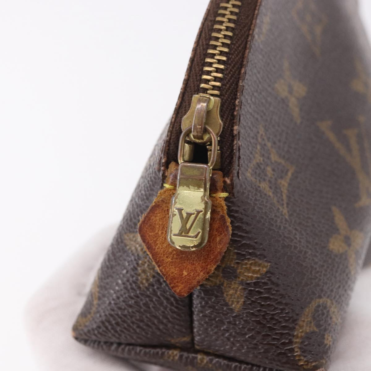 LOUIS VUITTON Monogram Pochette Cosmetic PM Cosmetic Pouch M47515 LV Auth 191559