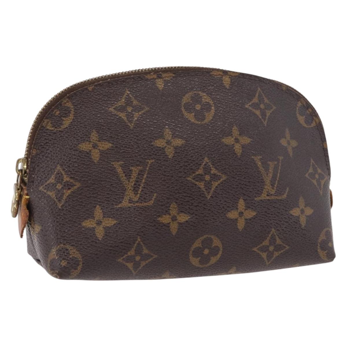 LOUIS VUITTON Monogram Pochette Cosmetic PM Cosmetic Pouch M47515 LV Auth 191559