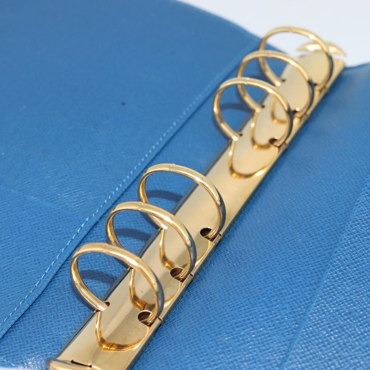 LOUIS VUITTON Epi Agenda MM Day Planner Cover Blue R20055 LV Auth 191561