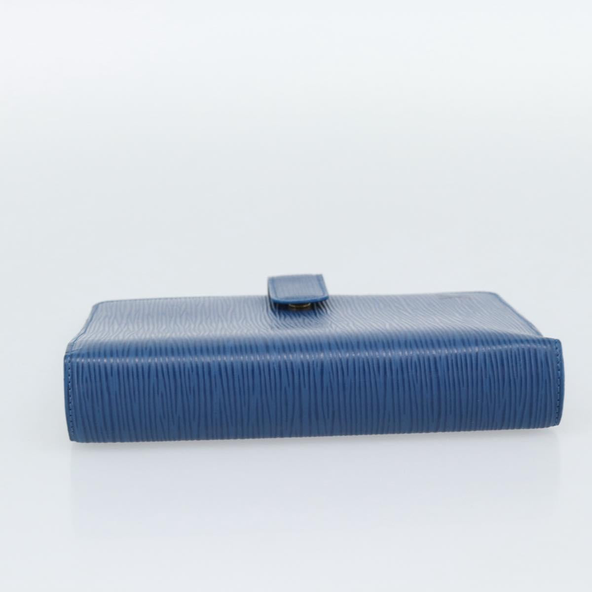 LOUIS VUITTON Epi Agenda MM Day Planner Cover Blue R20055 LV Auth 191561