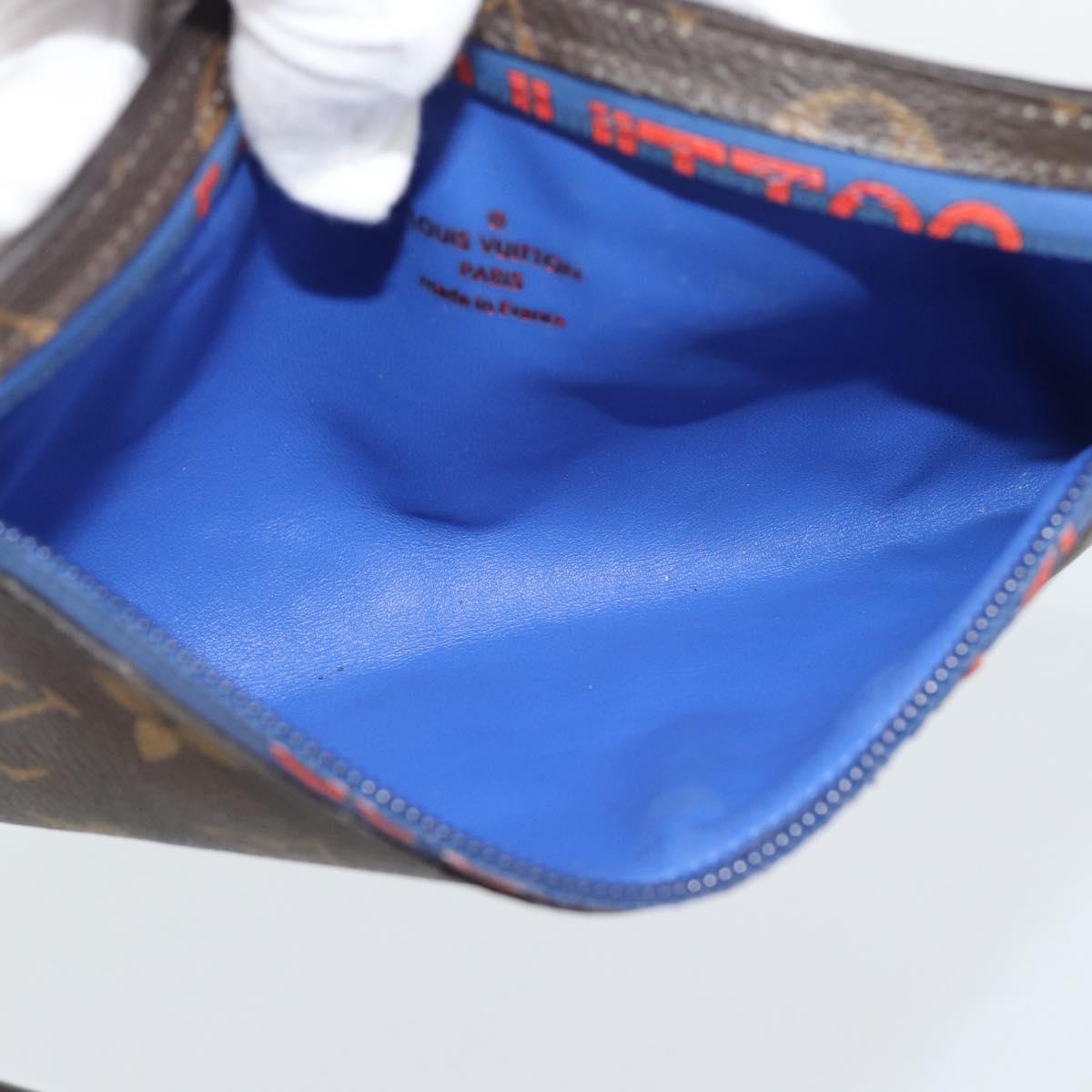 LOUIS VUITTON Monogram Ribbon Pouch M63045 LV Auth 191562