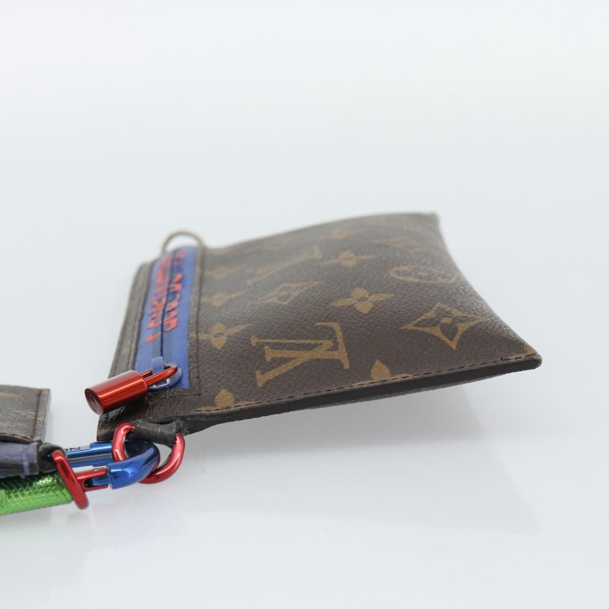 LOUIS VUITTON Monogram Ribbon Pouch M63045 LV Auth 191562