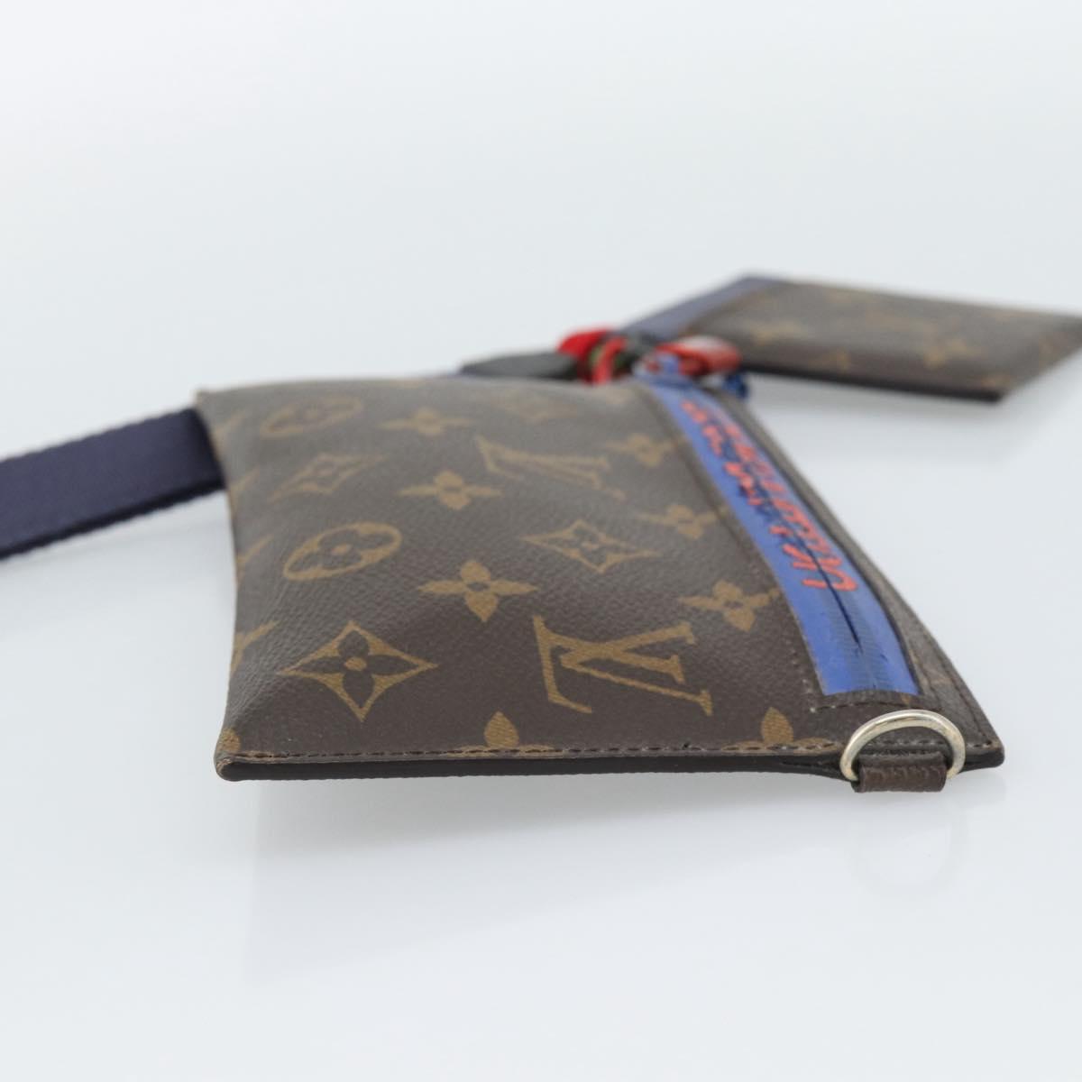 LOUIS VUITTON Monogram Ribbon Pouch M63045 LV Auth 191562