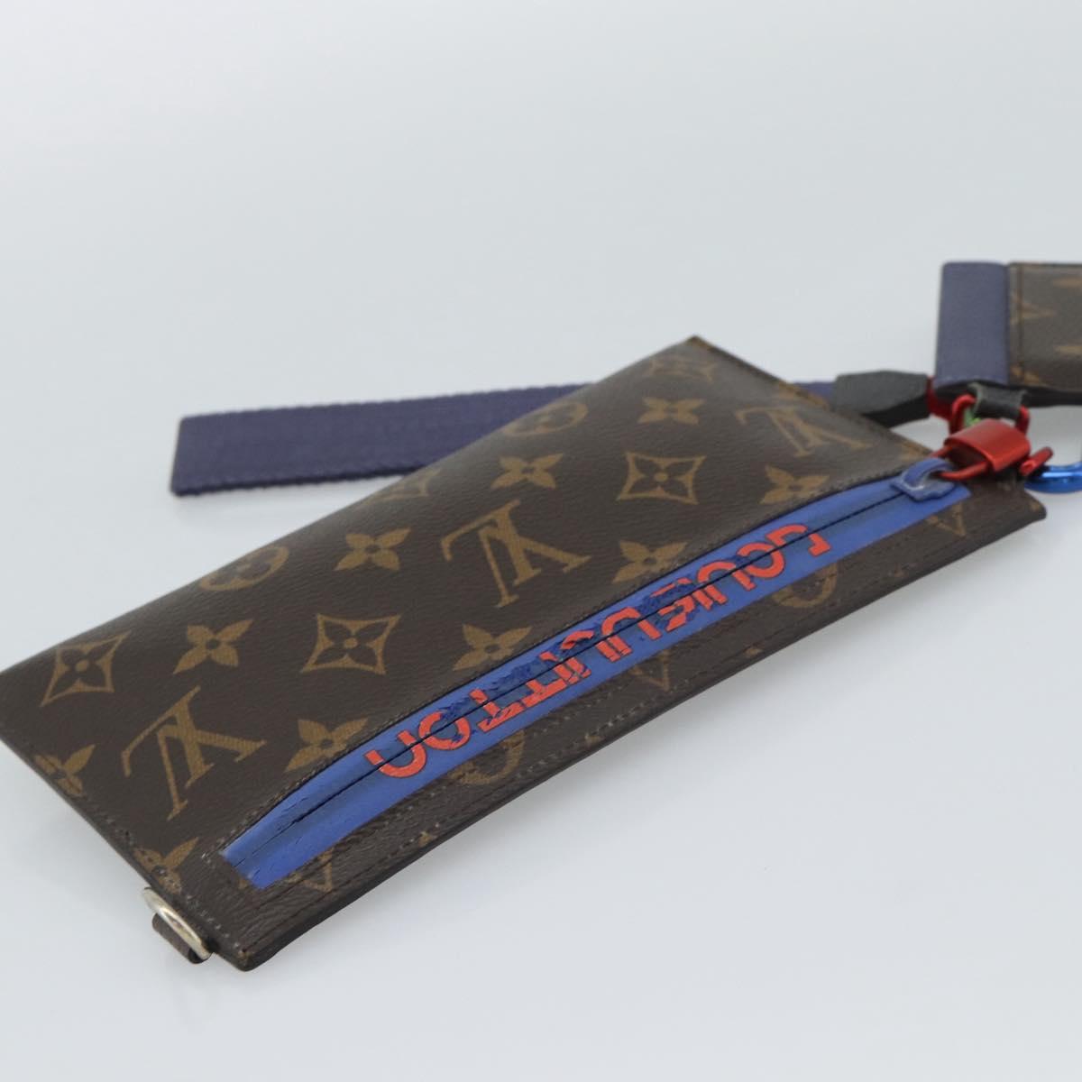 LOUIS VUITTON Monogram Ribbon Pouch M63045 LV Auth 191562