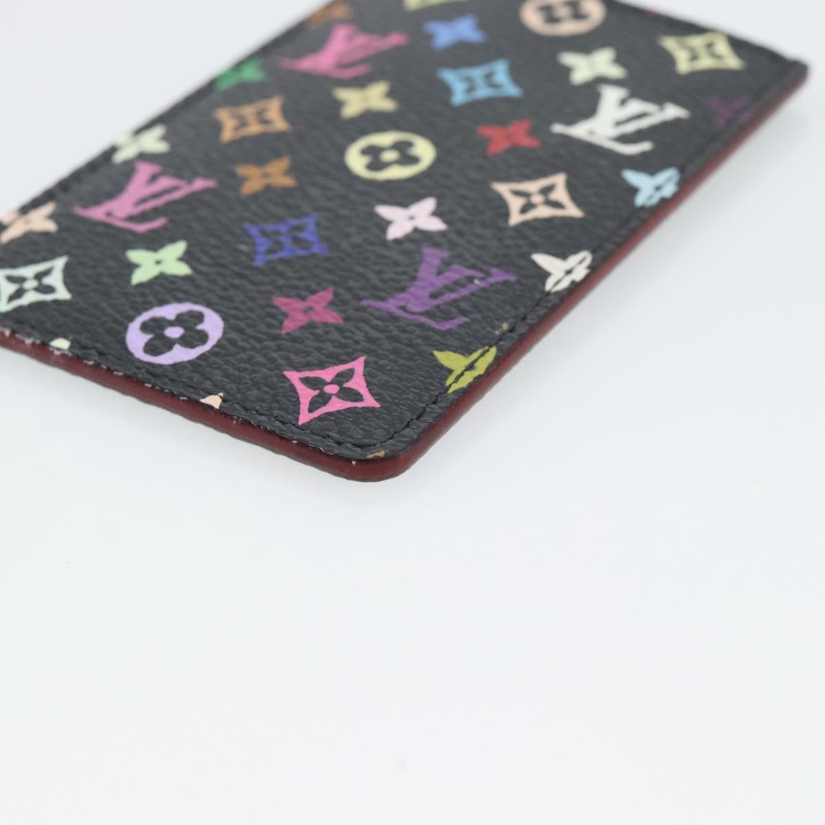 LOUIS VUITTON Monogram Multicolor Etui Miroir Mirror Black M92651 Auth 191563V