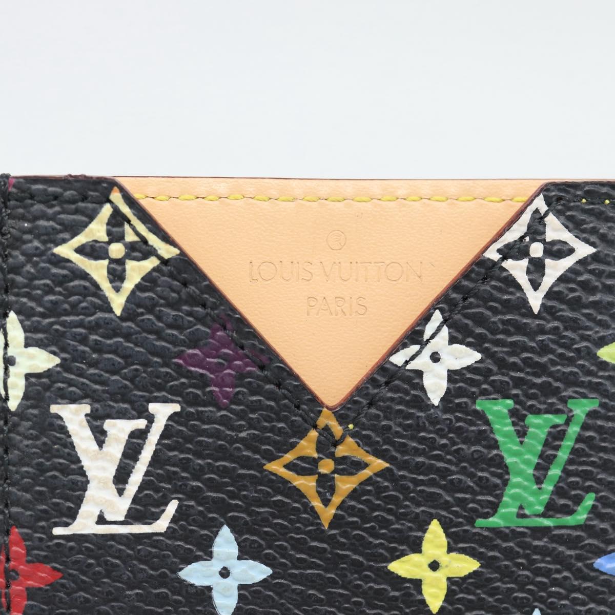 LOUIS VUITTON Monogram Multicolor Etui Miroir Mirror Black M92651 Auth 191563V