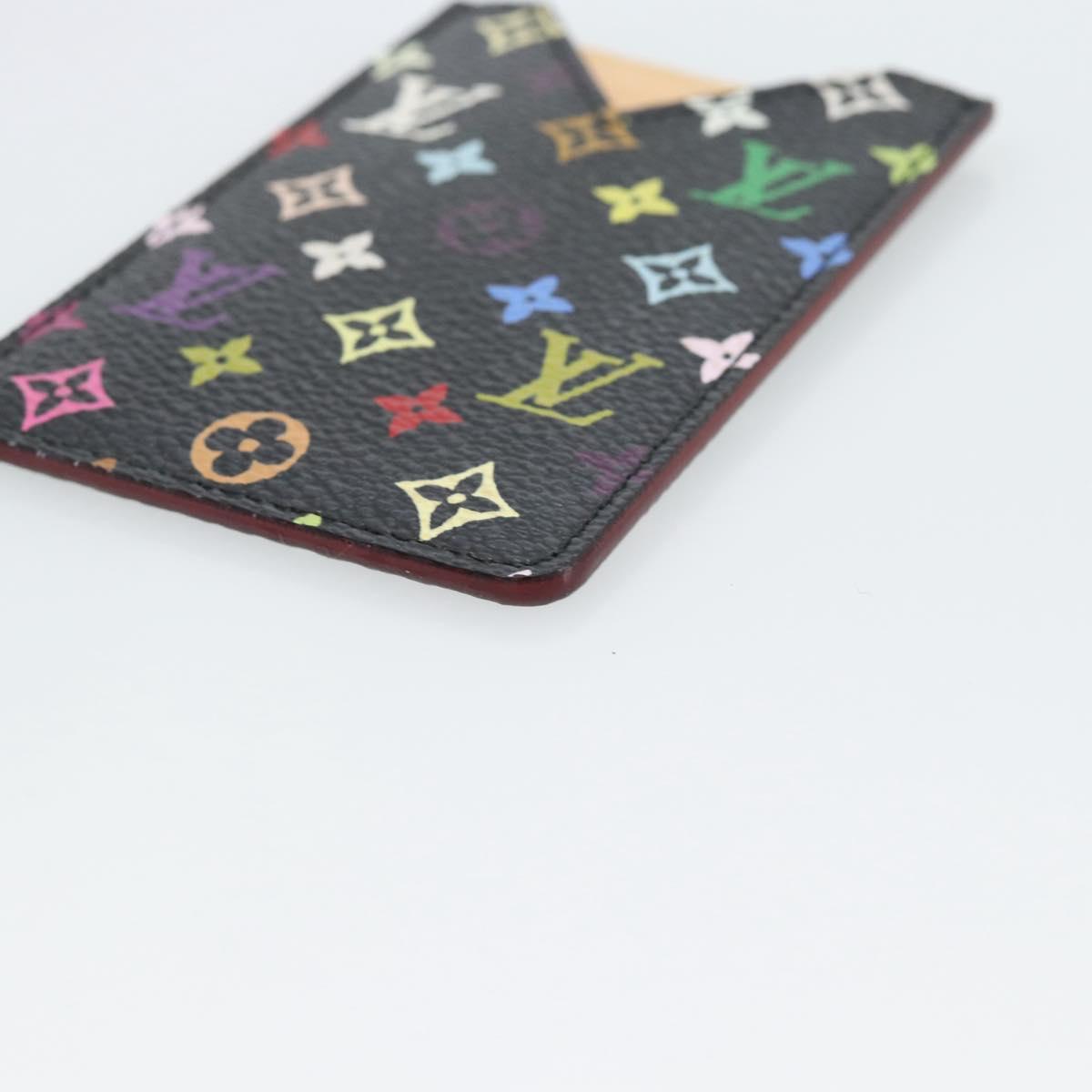 LOUIS VUITTON Monogram Multicolor Etui Miroir Mirror Black M92651 Auth 191563V
