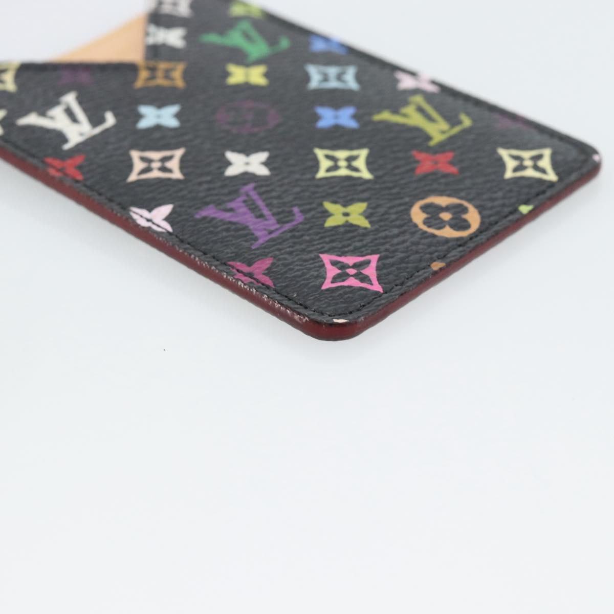 LOUIS VUITTON Monogram Multicolor Etui Miroir Mirror Black M92651 Auth 191563V