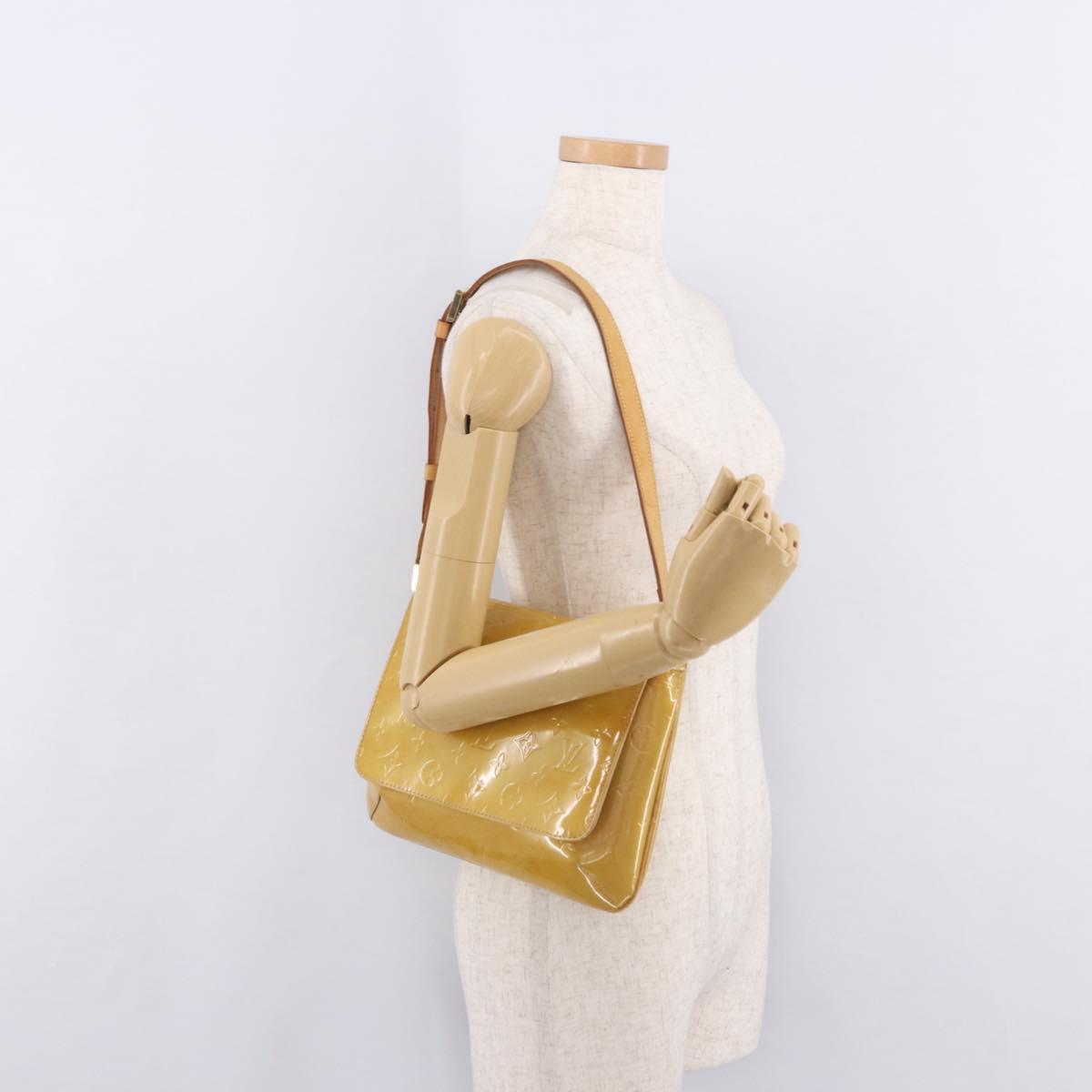 LOUIS VUITTON Monogram Vernis Thompson Street Beige M91301 LV Auth 191566