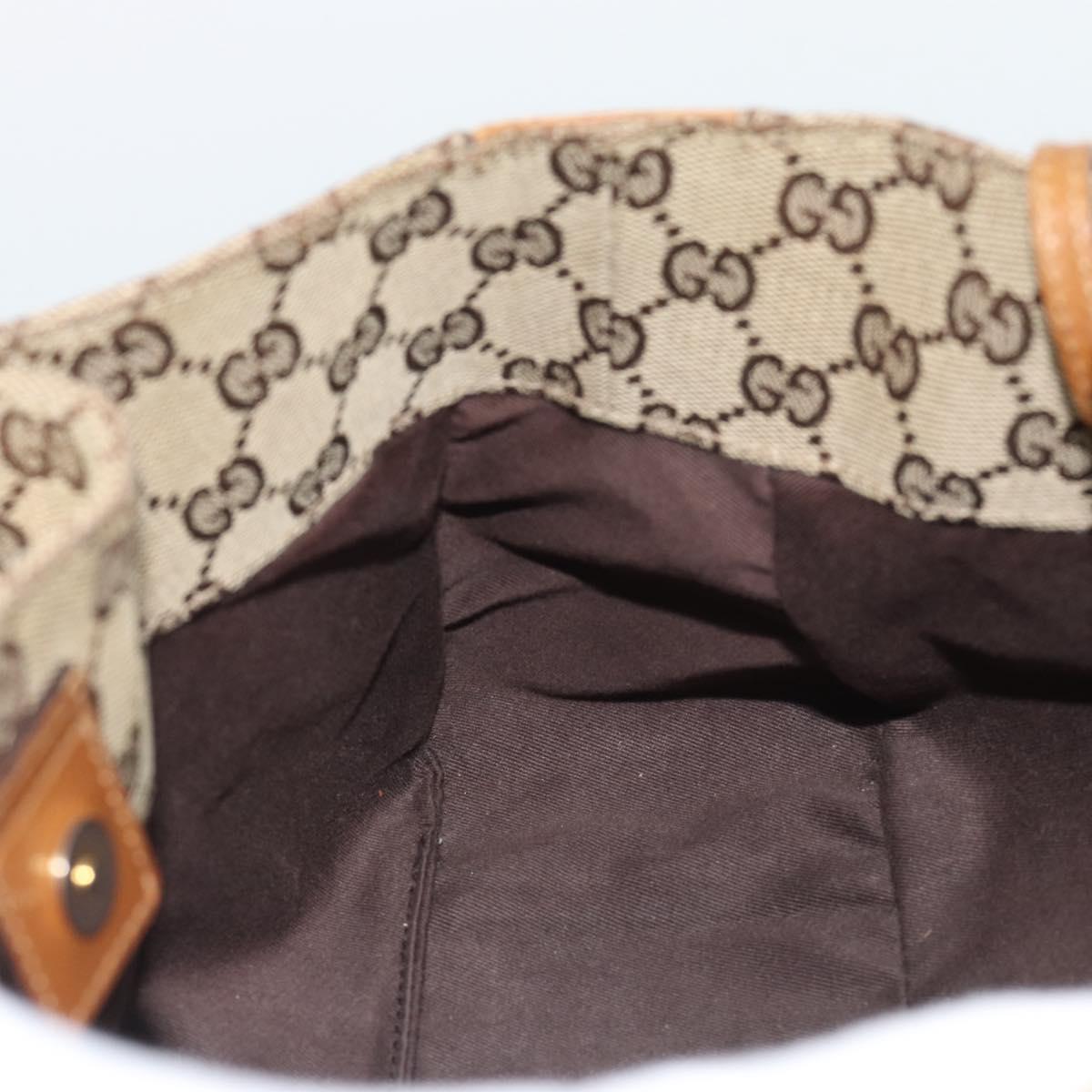 GUCCI GG Canvas Tote Bag Beige 94898 Auth 191570