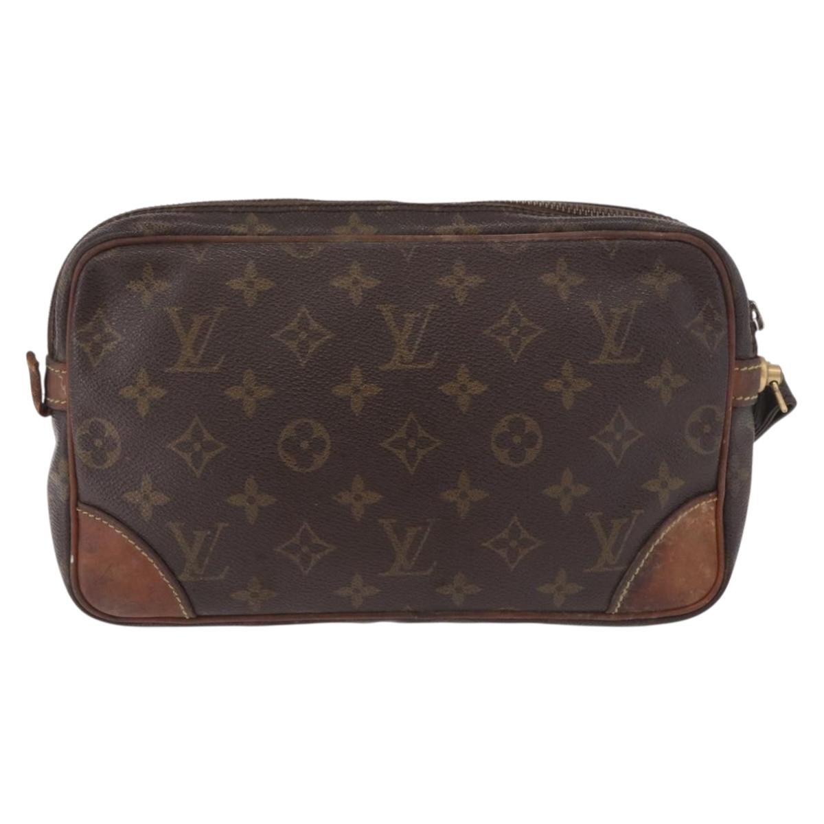 LOUIS VUITTON Monogram Marly Dragonne GM Clutch Bag M51825 LV Auth 191573