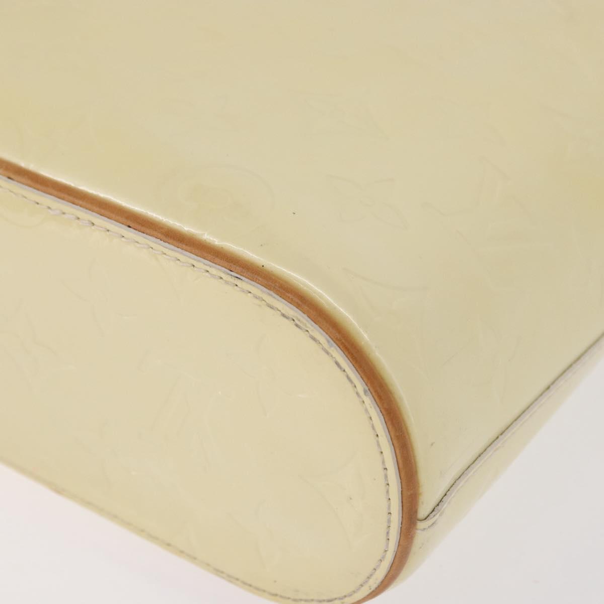 LOUIS VUITTON Monogram Vernis Stillwood Vertical Perle M91366 LV Auth 191575