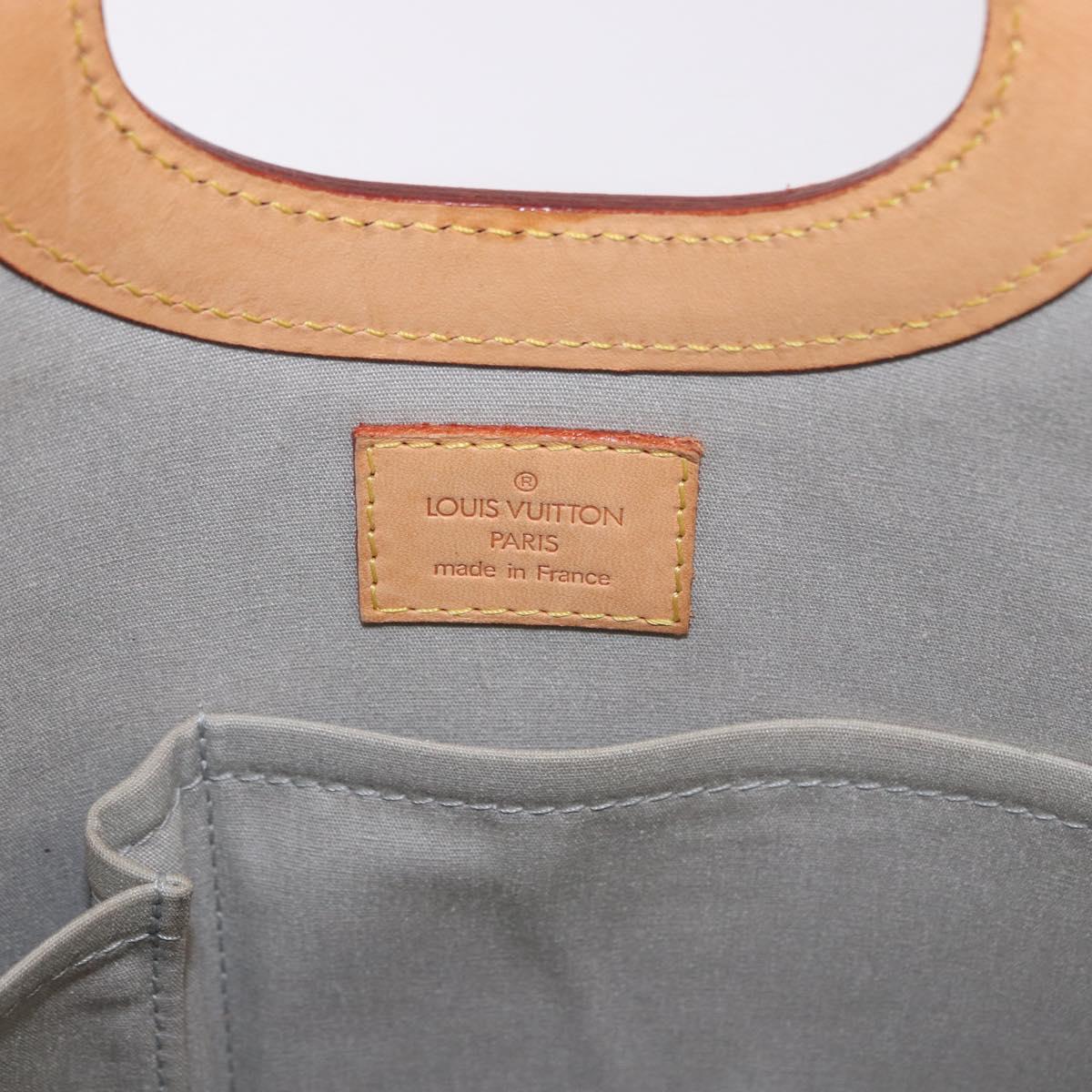 LOUIS VUITTON Monogram Vernis Stillwood Vertical Perle M91366 LV Auth 191575