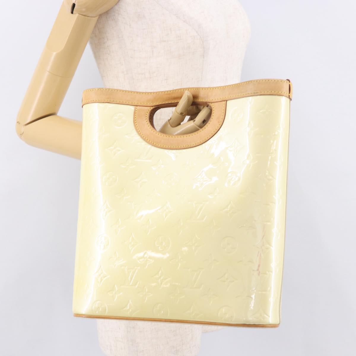 LOUIS VUITTON Monogram Vernis Stillwood Vertical Perle M91366 LV Auth 191575