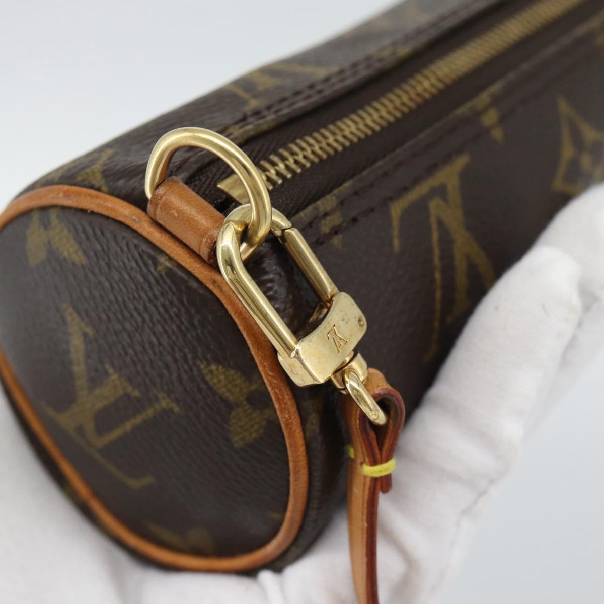 LOUIS VUITTON Monogram Papillon Pouch LV Auth 191585