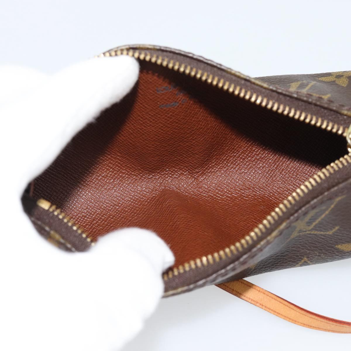LOUIS VUITTON Monogram Papillon Pouch LV Auth 191585