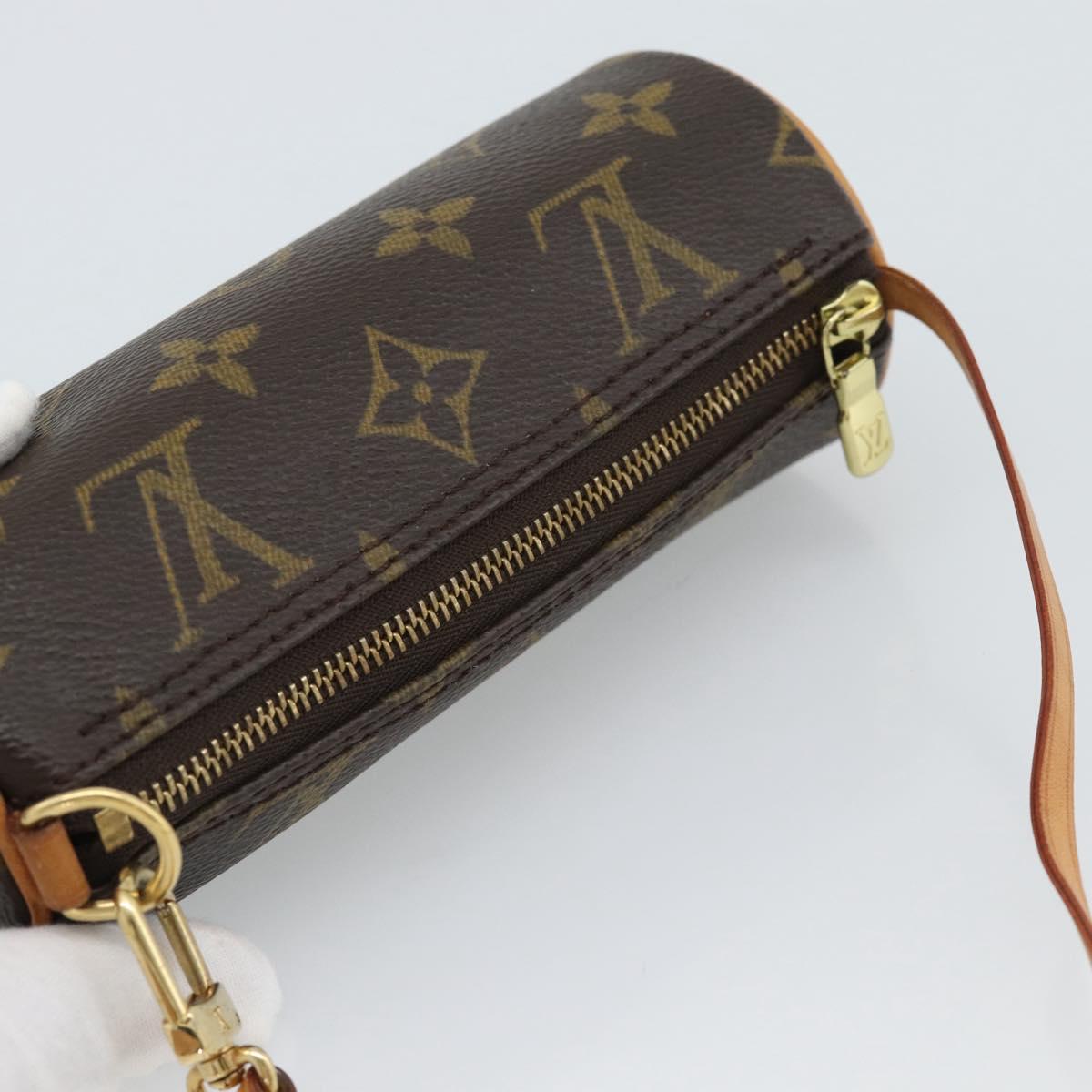 LOUIS VUITTON Monogram Papillon Pouch LV Auth 191585