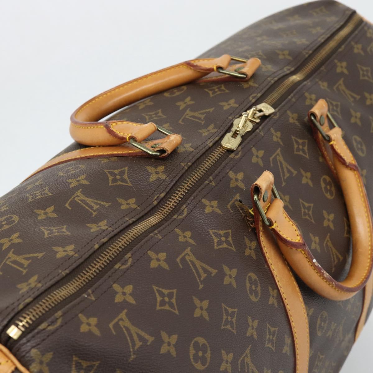 LOUIS VUITTON Monogram Keepall 60 Boston Bag M41422 LV Auth 191590
