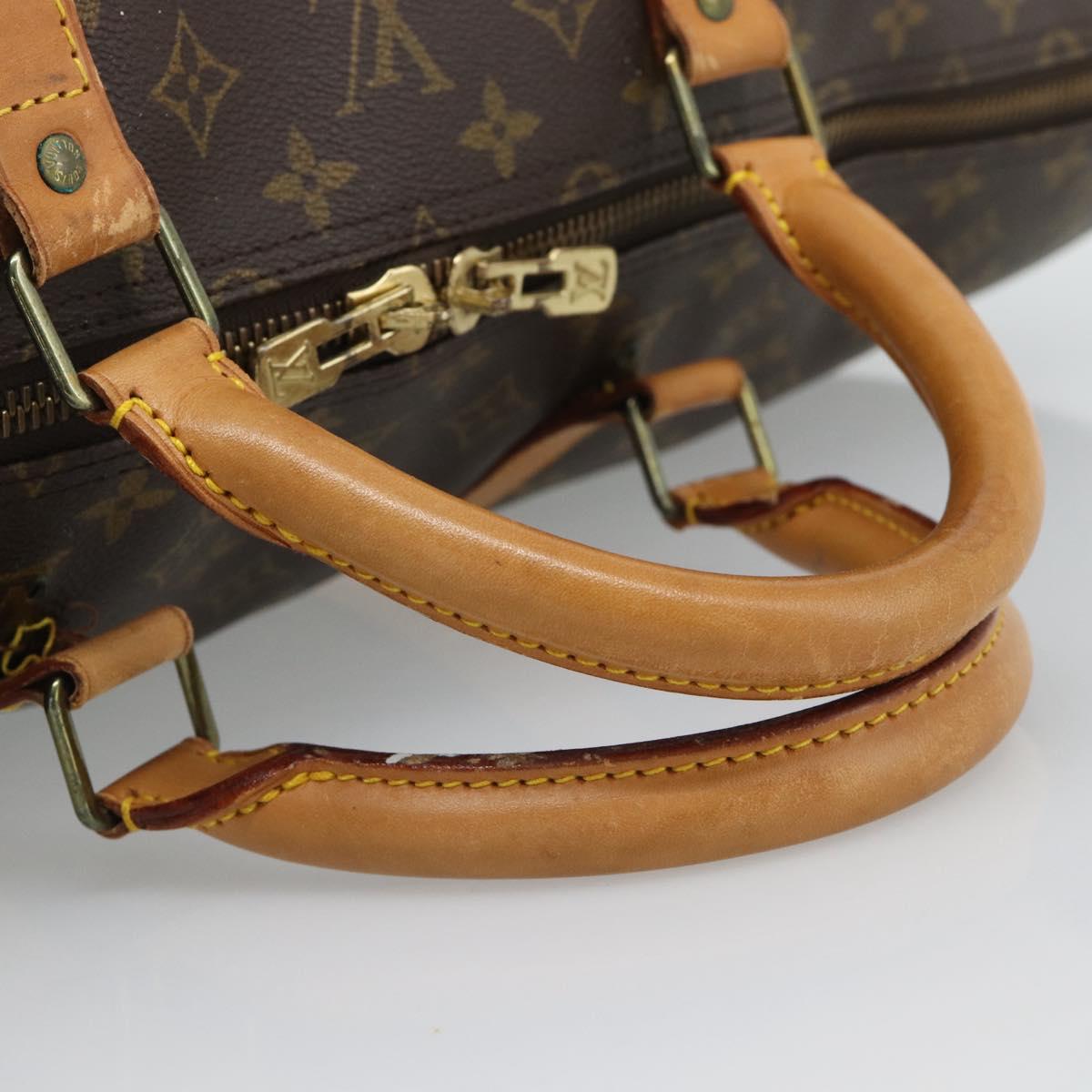 LOUIS VUITTON Monogram Keepall 60 Boston Bag M41422 LV Auth 191590