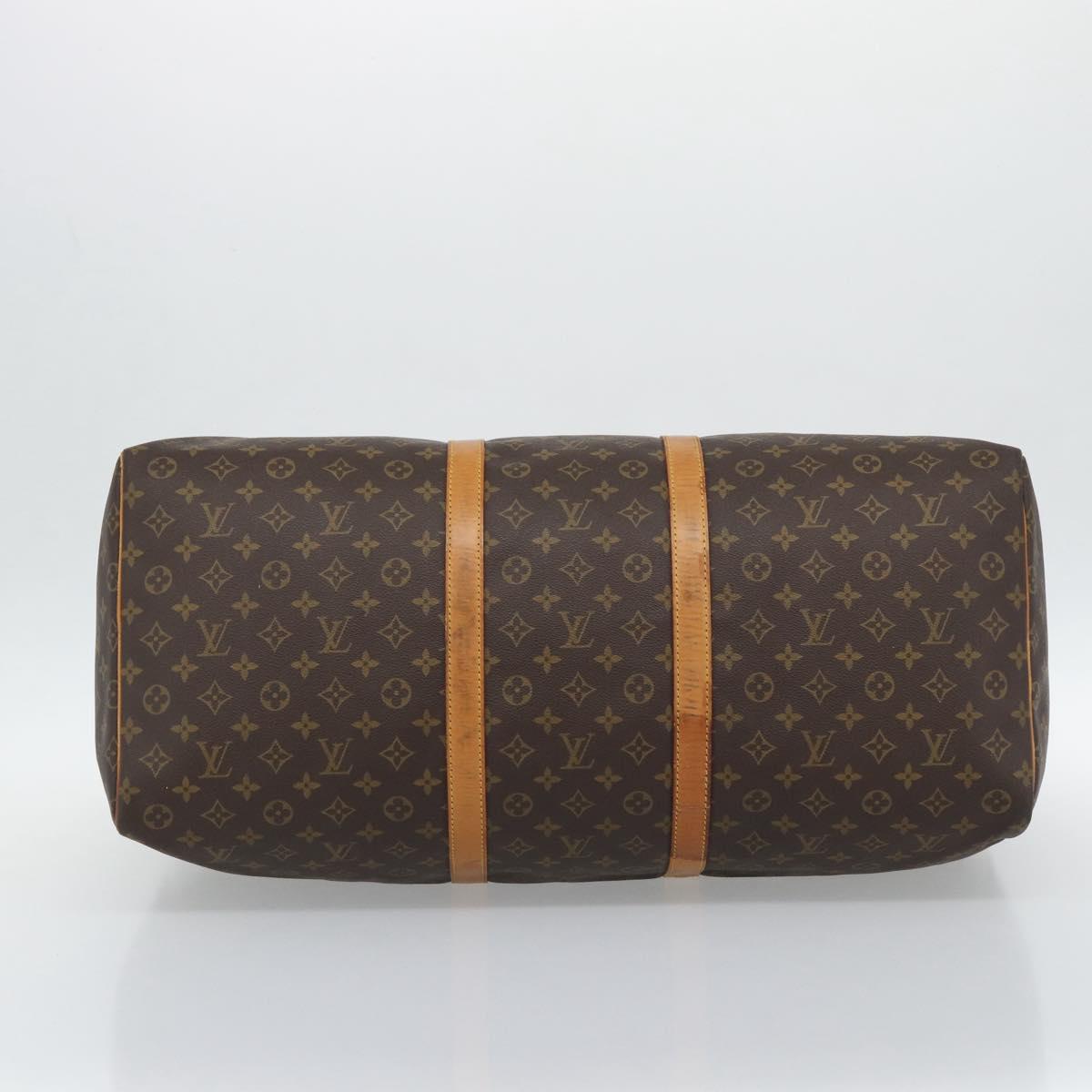 LOUIS VUITTON Monogram Keepall 60 Boston Bag M41422 LV Auth 191590