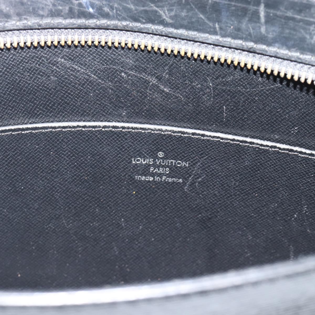 LOUIS VUITTON Epi Pochette Homme Clutch Bag Black M52522 LV Auth 191593