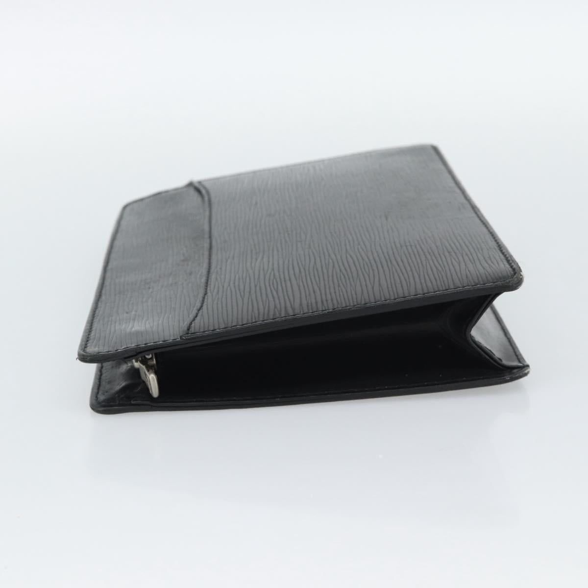 LOUIS VUITTON Epi Pochette Homme Clutch Bag Black M52522 LV Auth 191593